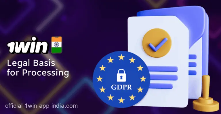 Legal Basis for Processing by 1Win India